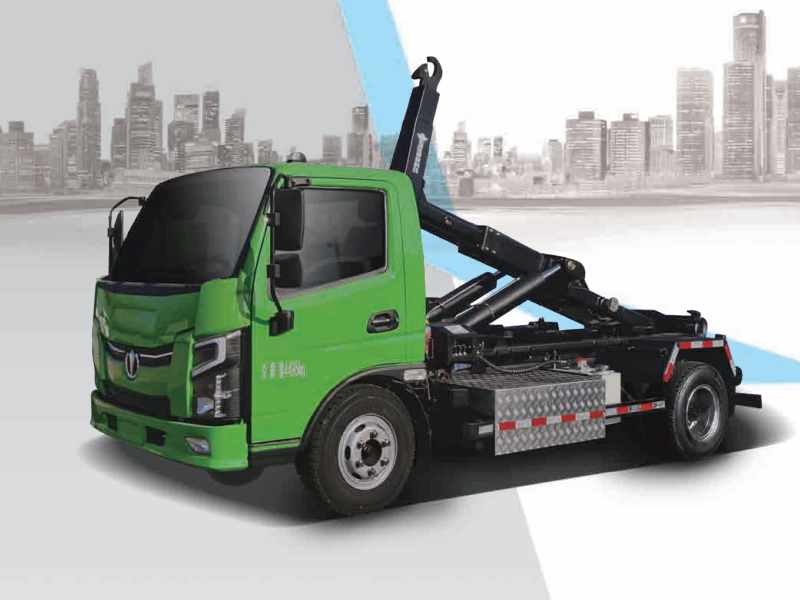 8、10T Electric Hooklift Garbage Truck