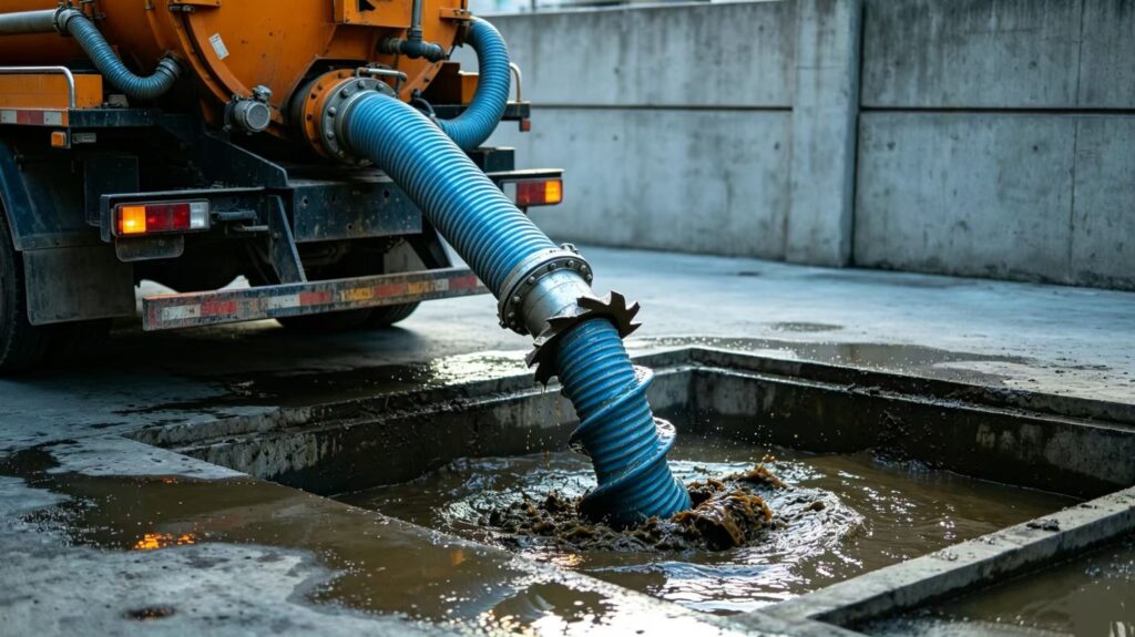 Efficient sewage suction process