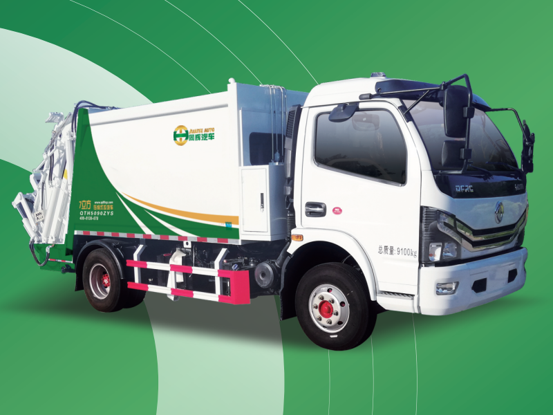 7m³Diesel Hook Loader Truck2，Fuel-powered Compactor Garbage Truck