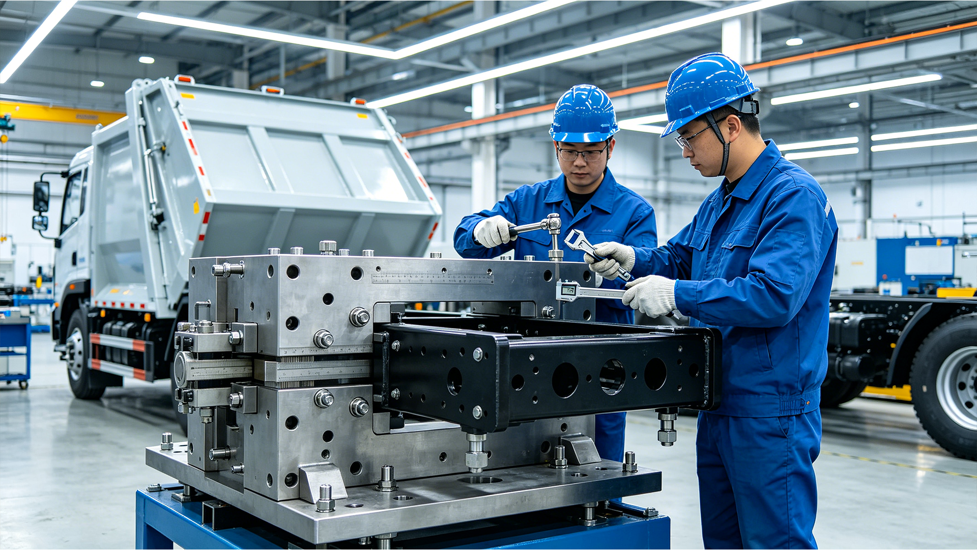 Precision industrial tooling frame assembly